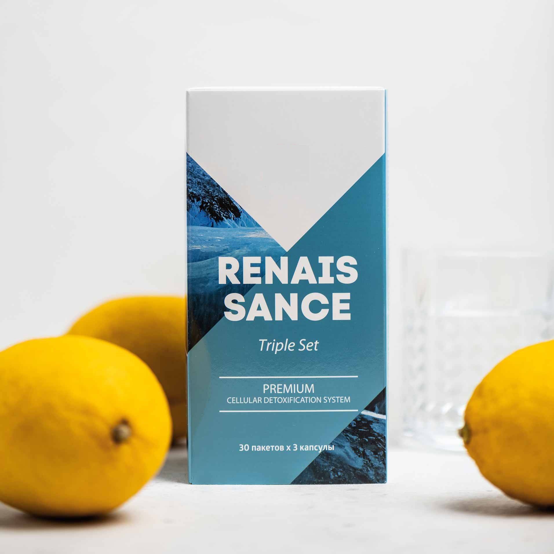 Renaissance Triple Set Origins of Purity Premium Detox Kit, 3 Formulas, 30 Capsules Each
