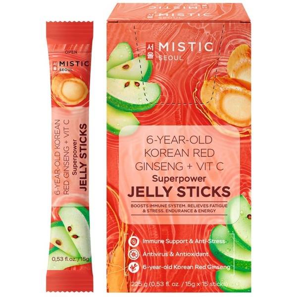 Mistic Korean Ginseng & Vitamin C Jelly Sticks (15 x 15g)