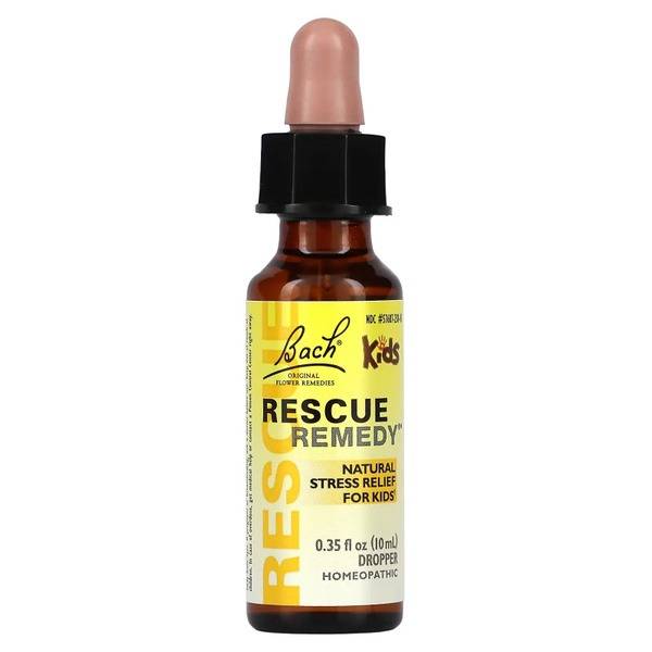 Bach Flower Rescue Remedy for Kids: Alcohol & Sugar-Free Stress Relief (10ml)