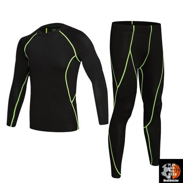 Healthvictor Compression Tights Black, 1 Pair