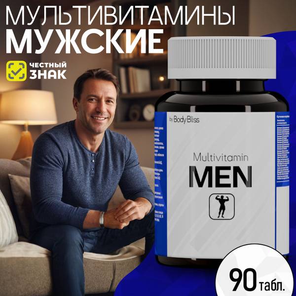 Body Bliss Vitamin Complex for Men 84 Tablets ZMA Formula