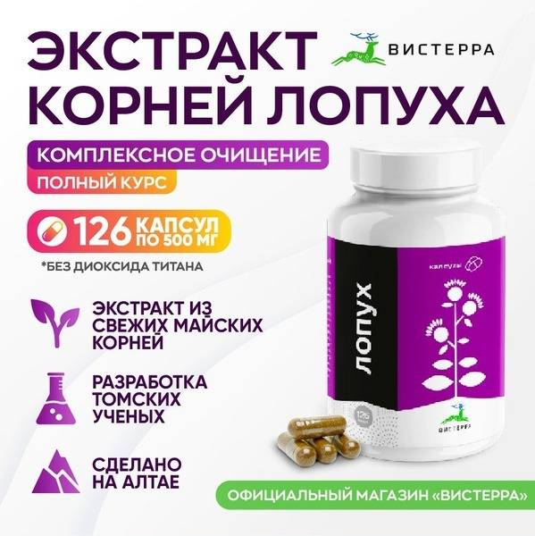 Burdock Root Extract Detox Capsules (500mg, 126 Count)