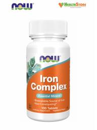 NOW Iron Complex Vegetarian Tablets, 100 Tablets #1