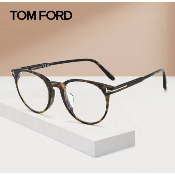 Tom Ford TF5695-F-B Eyeglass Frame, Round, Unisex, 51mm Lens Width
