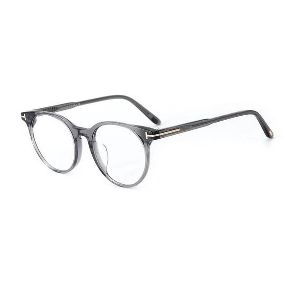 Tom Ford TF5695-F-B Eyeglass Frame, Round, Gray, 51mm