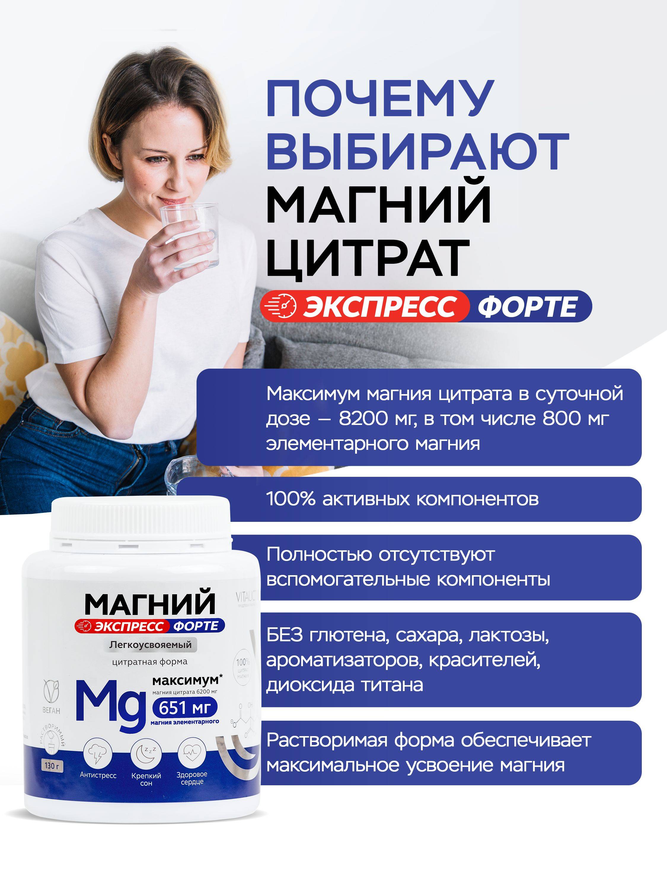VITAUCT Magnesium Express Forte 651 mg Citrate Powder 130 g #4