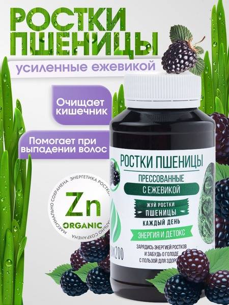 Wheatgrass Tablets with Blackberry - 300 Count (Vitgrass)