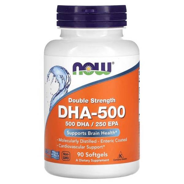 NOW DHA-500 (1448mg) - 90 Capsules