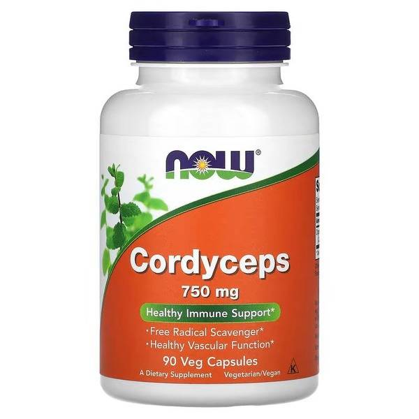 NOW Cordyceps Capsules (900mg, 90 Count)