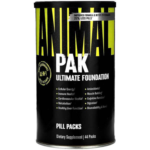 Universal Animal Pak Multivitamin 44 Packets Tablets 44 Count, 8 Count