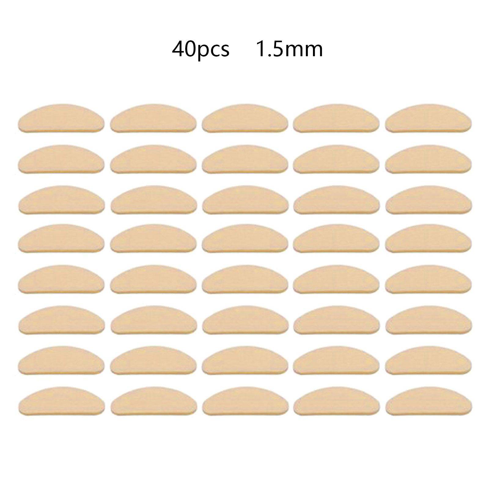 ESTONE Silicone Anti-Slip Nose Pads for Glasses, Oval 1.5mm Thickness, 20 Pairs (40 Pieces), Multicolored #13