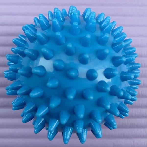 6.5cm Blue Spiky Massage Ball for Pilates & Myofascial Release