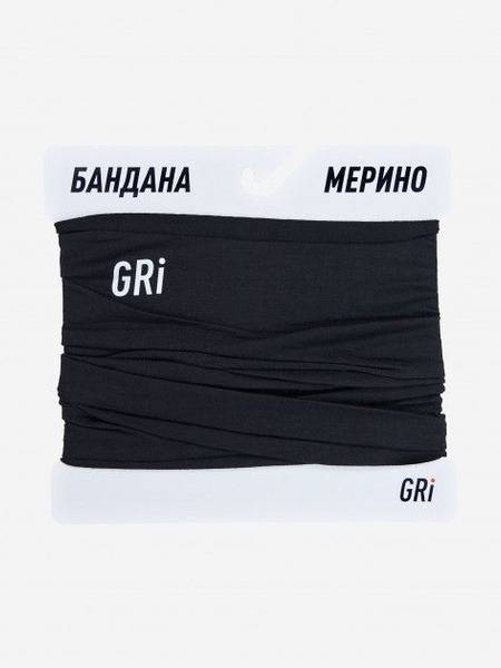 Unisex Merino Wool Black Bandana