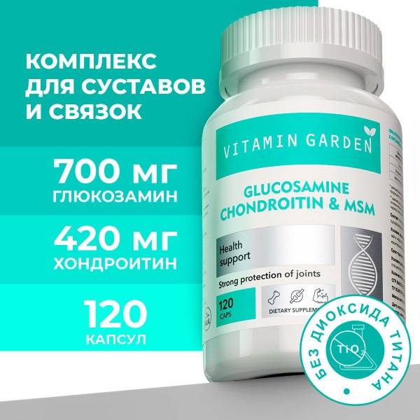 Glucosamine Chondroitin MSM: Joint & Ligament Support (120 Capsules)