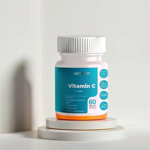 NOOLECT Vitamin C + Zinc 60 Capsules