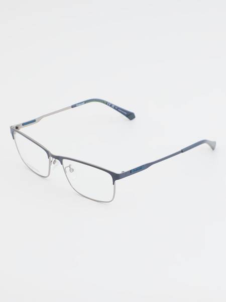 Polaroid Men's Eyeglasses Frame, Blue, Rectangular