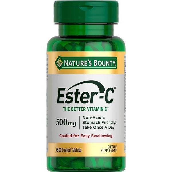 Nature's Bounty Ester-C 500 mg Tablets 60 Count
