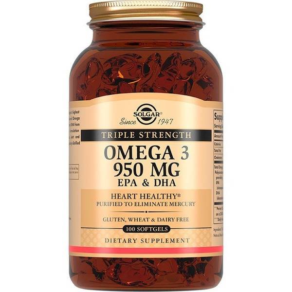 Solgar Omega-3 950mg, 100 Capsules