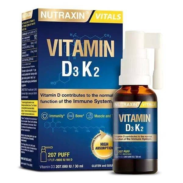 Vitamin D3 & K2: Strengthen Bones & Nervous System