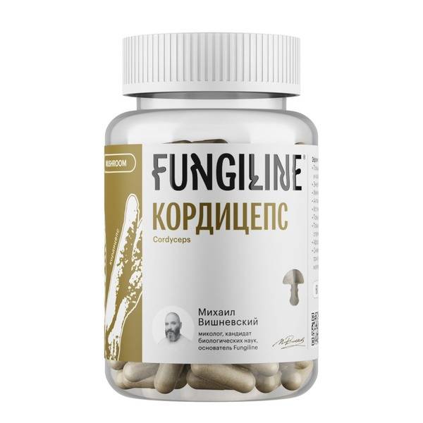 Cordyceps Capsules (60 Count) - Dr. Vishnevsky's Mushroom Pharmacy (Fungiline)
