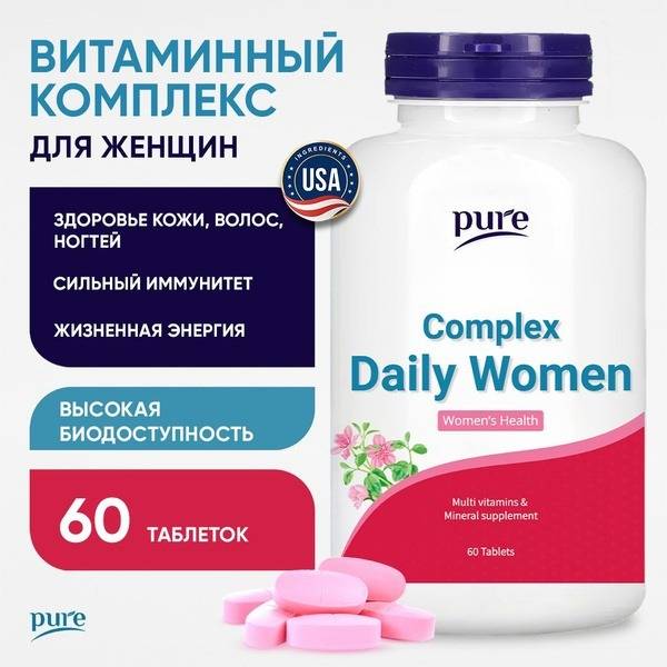 PureMinerals Multivitamins for Women, 60 Tablets