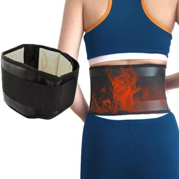 Tourmaline Magnetic Self-Heating Back Support Belt for Waist, 97-107 cm