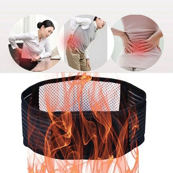 Tourmaline with Magnets Heating Belt 130 cm Black 130 cm 1446465047