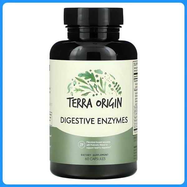 Terra Origin Digestive Enzymes: 60 Capsules