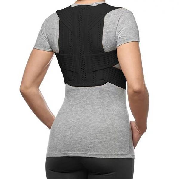 TALUS Orthopedic Posture Corrector Corset, Black, XS