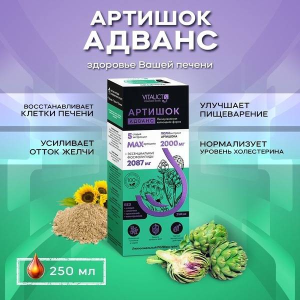 Artichoke Advance Liver Support with Lecithin (250ml)