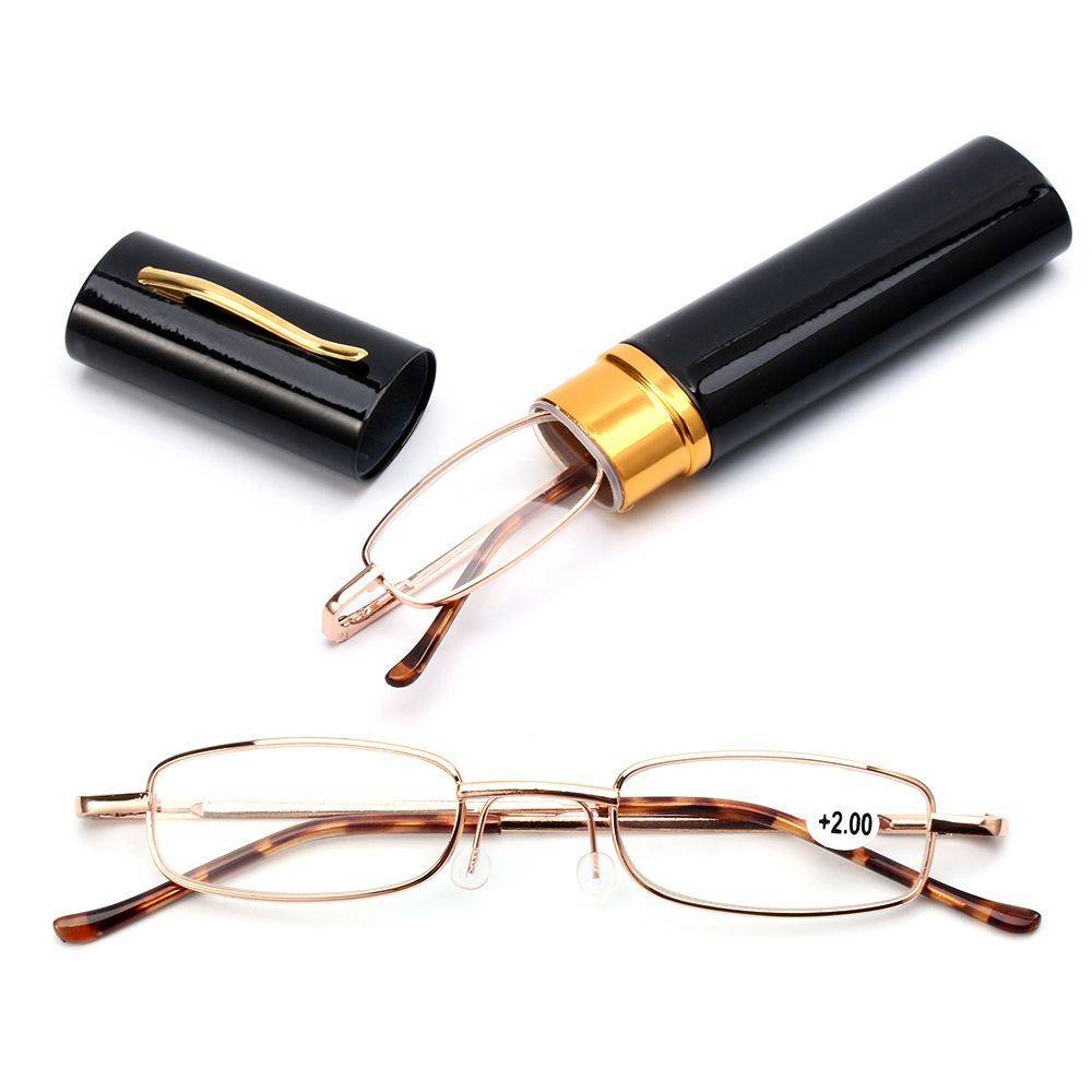 Computer Glasses +2.50 Grey-Impact Metal Frame – Unisex Reading Glasses #8