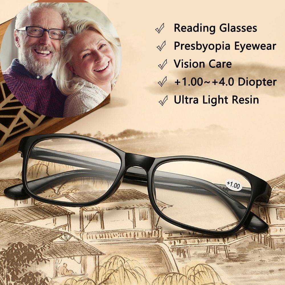 Computer Glasses with TR90 Frame and Polymer Lenses - Black (Strength 2.00) #5