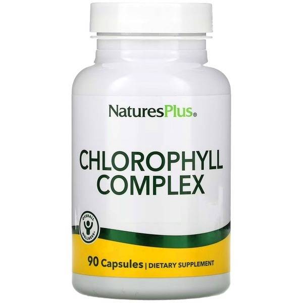 NaturesPlus Chlorophyll Complex: 600mg, 90 Capsules - Antioxidant, Immune Support, Detox