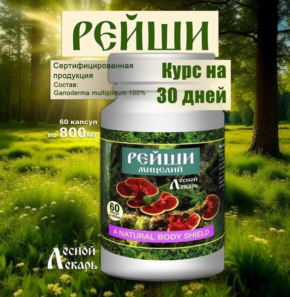 Reishi Mushroom Capsules (60 Mycelium)