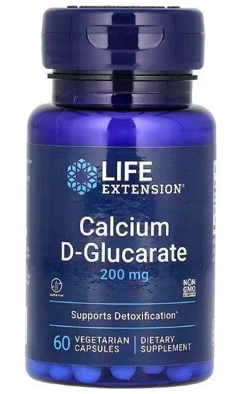 Calcium D-Glucarate 200mg (60 Capsules): Liver & Hormone Support