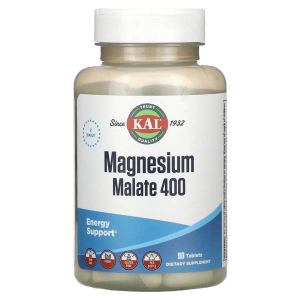 Magnesium Malate 400mg, 90 Tablets