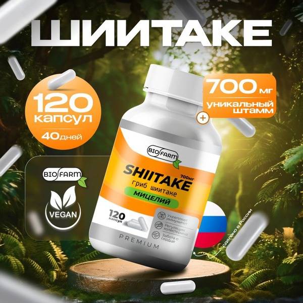 Shiitake Mushroom Capsules 700mg