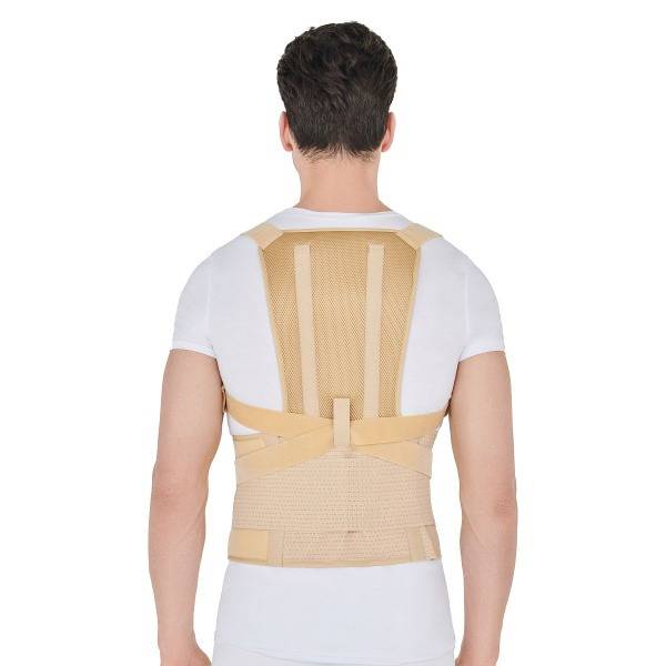 ORLETT TLSO-251(F) 2G Reinforced Posture Corrector, Size S, Beige, Short Model