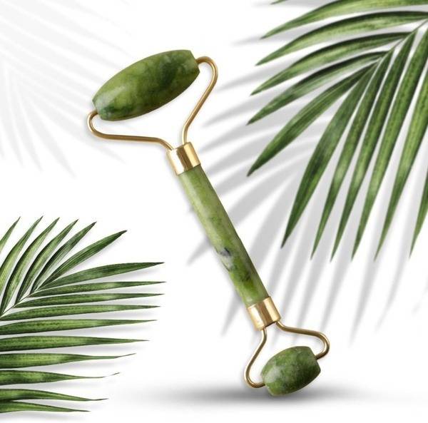 Gua Sha Facial & Décolletage Massager: Calcite & Serpentine Stone