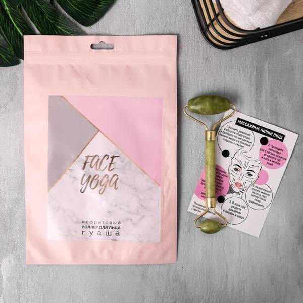 Gua Sha Facial & Décolleté Massager: Calcite & Serpentine Stone