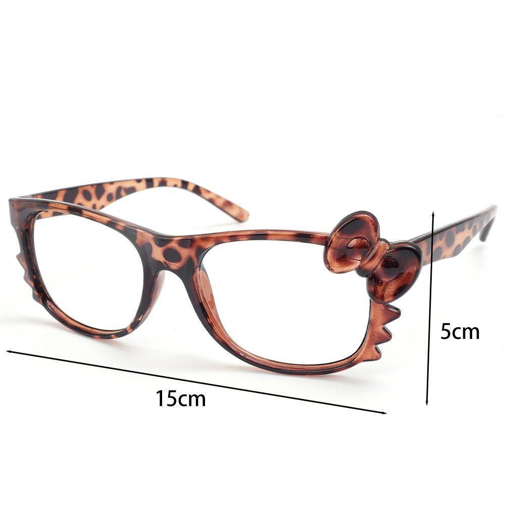 Eyeglass Frames with Leopard Print and Bow, 1 Piece #12