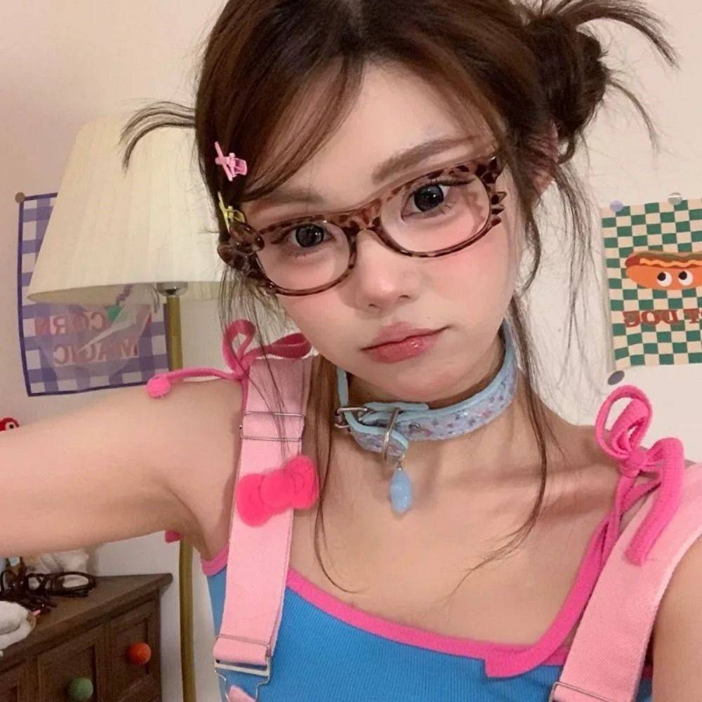 Eyeglass Frames with Leopard Print and Bow, 1 Piece #6