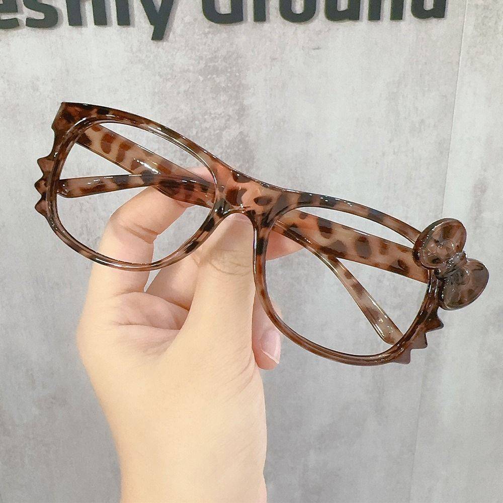 Eyeglass Frames with Leopard Print and Bow, 1 Piece #4