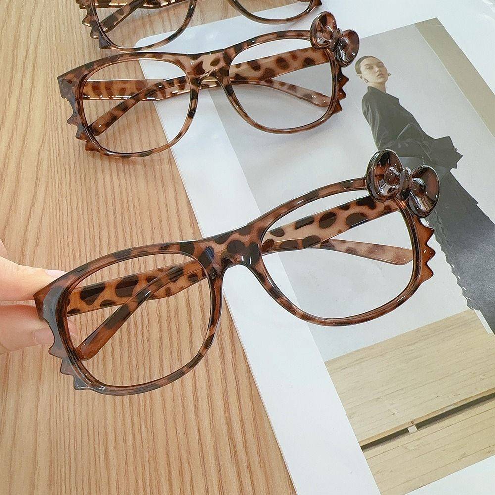 Eyeglass Frames with Leopard Print and Bow, 1 Piece #11