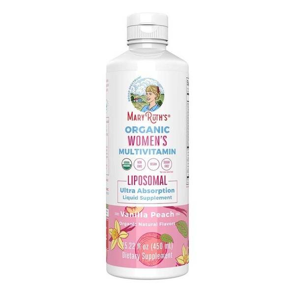 Mary Ruth's Organic Liquid Women's Multivitamin (Vanilla Peach)