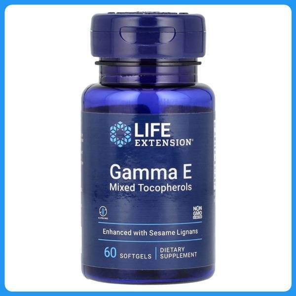 Life Extension Gamma E Mixed Tocopherols, 60 Softgels