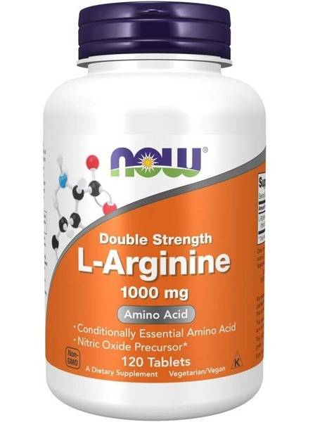 L-Arginine 1000mg: 120 Tablets - High Potency Supplement
