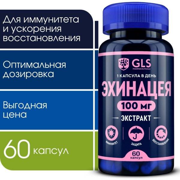 Echinacea 100mg Immune Support Tablets: 60 Capsules, Antioxidant & Immunomodulator
