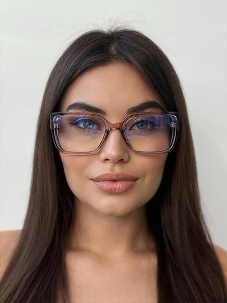Nikitana Female Square Computer Glasses - Blue Blocker & UV Filter, C3