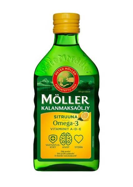 Moller's Omega-3 Fish Oil (500ml Lemon) - Finnish Vitamins